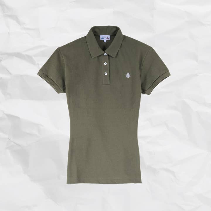 Polo da donna - Khaki - XL per la vendita all'ingrosso da parte di SKRB