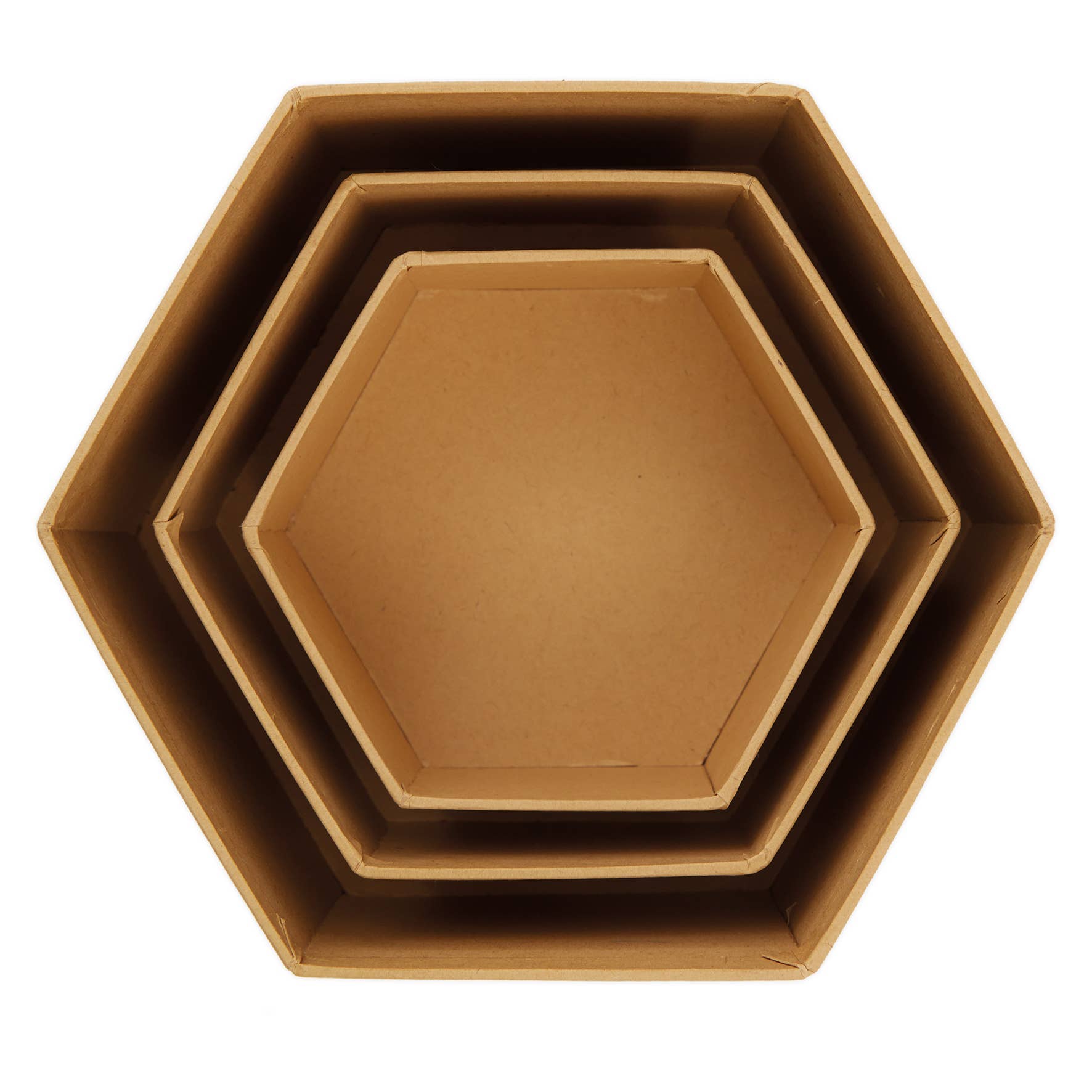 West Design Products UK – wholesale DIY craft kit – Bare Basics - Nesting Boxes - Hexagon (S/M/L)1