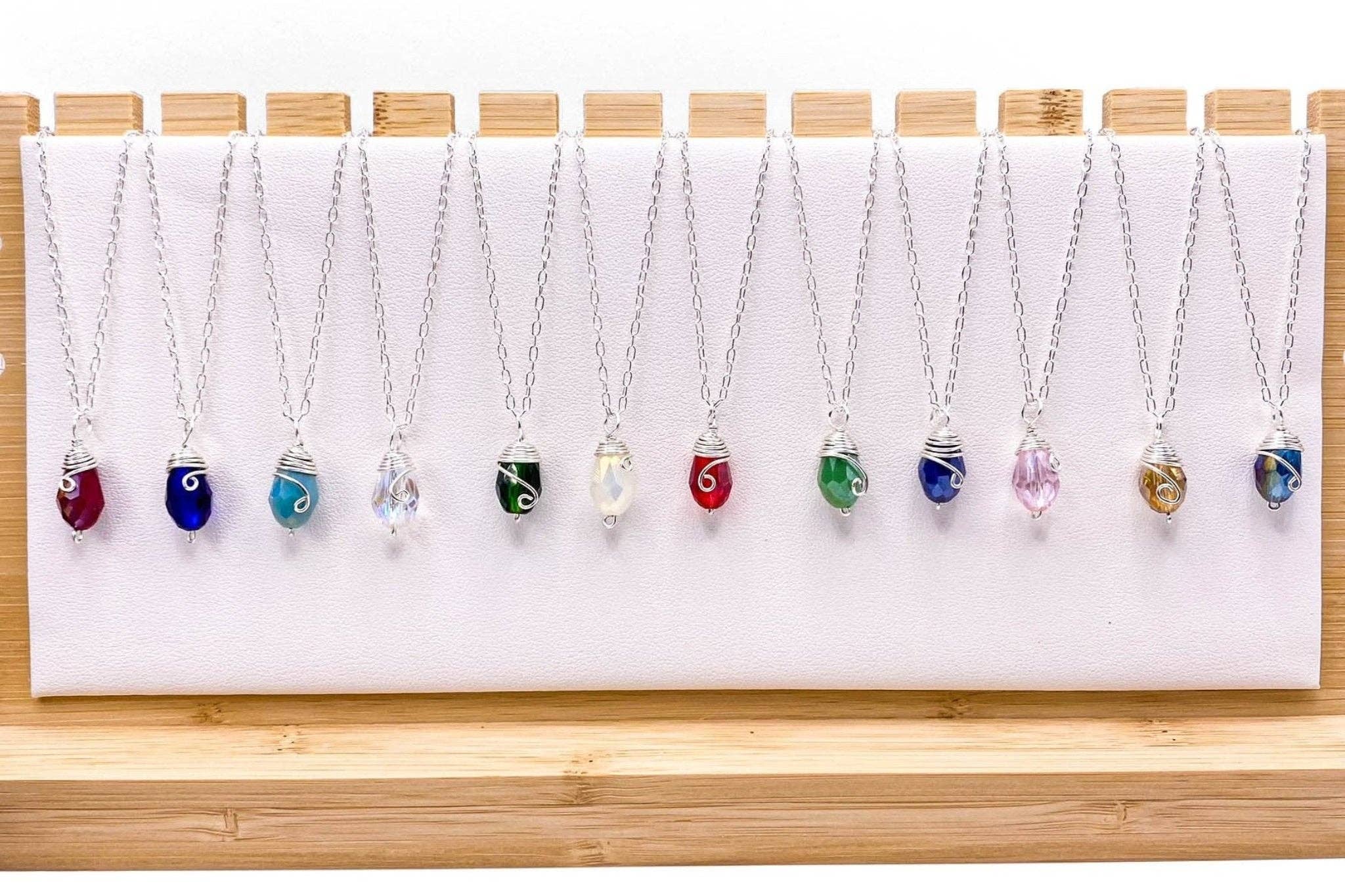 Alegria Accessories Inc. - Wholesale Pendant/Charm Necklace - Silver Birthstone necklace14