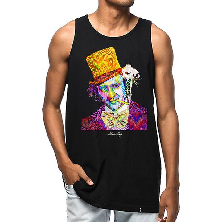 Mens Pop Art Willy Tank Top for wholesale by StonerDays Apparel