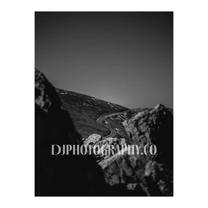 Reise durch die Rockies BW - Colorado Fotodruck für den Großhandel von DJ Photography
