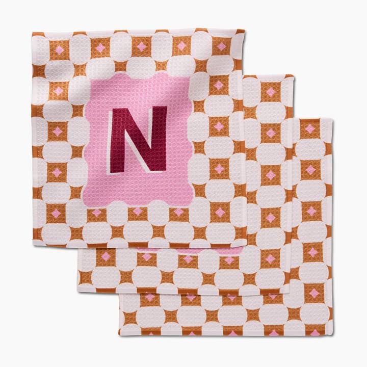 Geometry – toalha de cozinha por atacado – Azulejo com Monograma de Geometria16