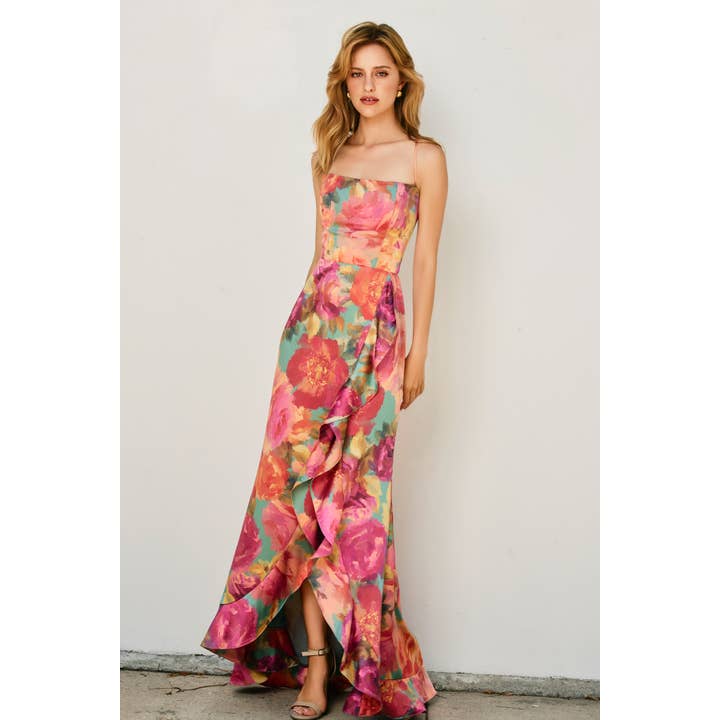 No One Else Open Back Ruffled Maxi Dress (1) for wholesale by Dress Forum