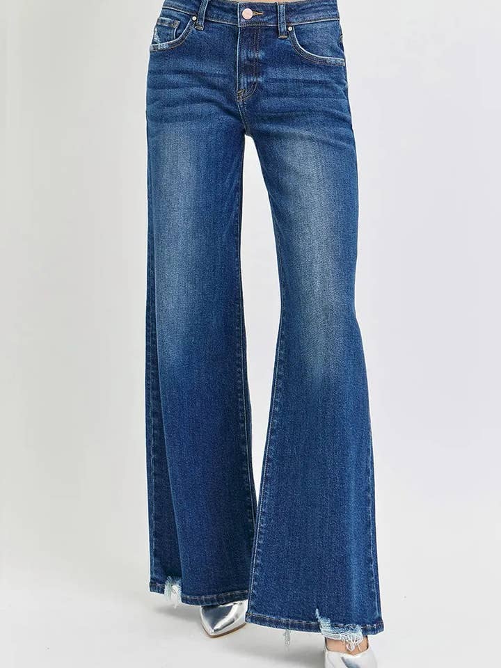 RISEN Fullstorlek Midja Vida Jeans Plus Size för wholesale av React Activewear