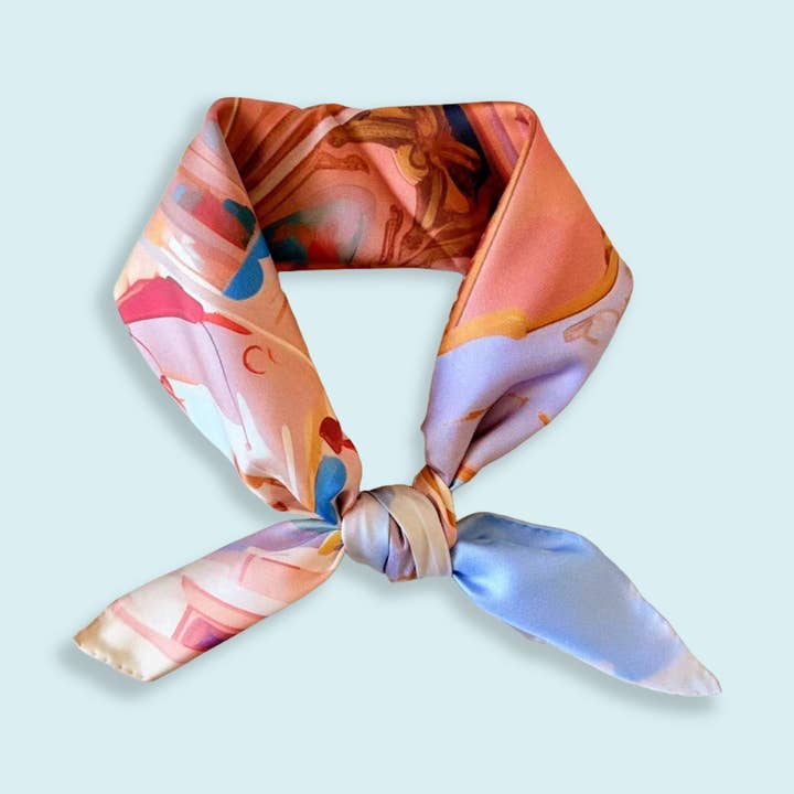 The Bellaje - Wholesale Scarf - Women's - 100% Mulberry Silk Scarf - Carousel
