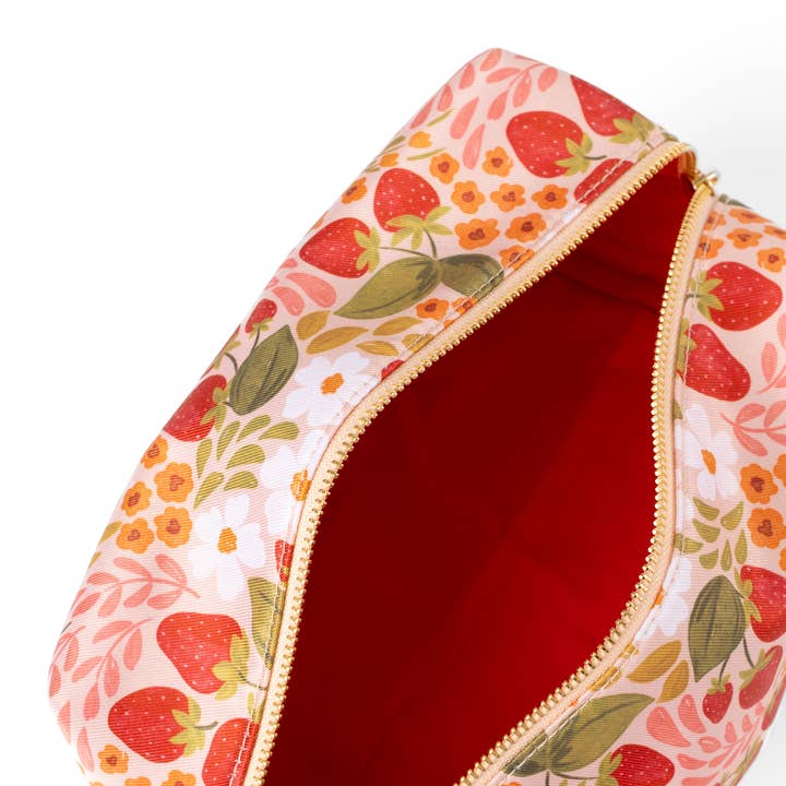 Elyse Breanne Design - Wholesale Makeup/Cosmetic Bag - Strawberry Patch Cosmetic Bag