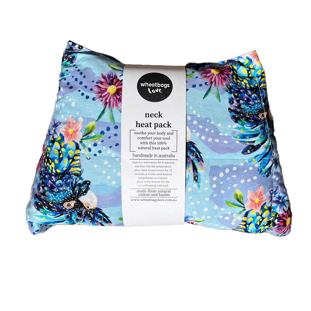 Wheatbags Love - Wholesale Hot/Cold Compress - Neck Heat Pack Blue Cockatoo2