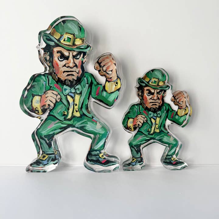 Chelsea McShane Art - Wholesale Decorative Tabletop Object - "Leprechaun" acrylic