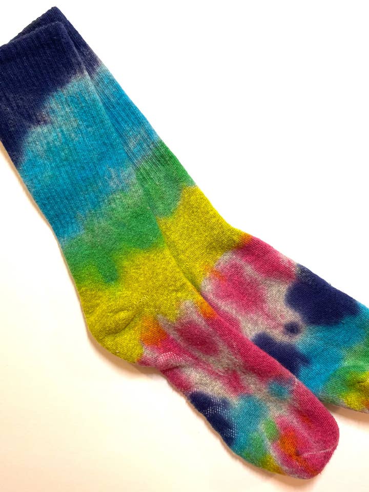 Tall Grey Crew Socks for wholesale by Just About Dyed