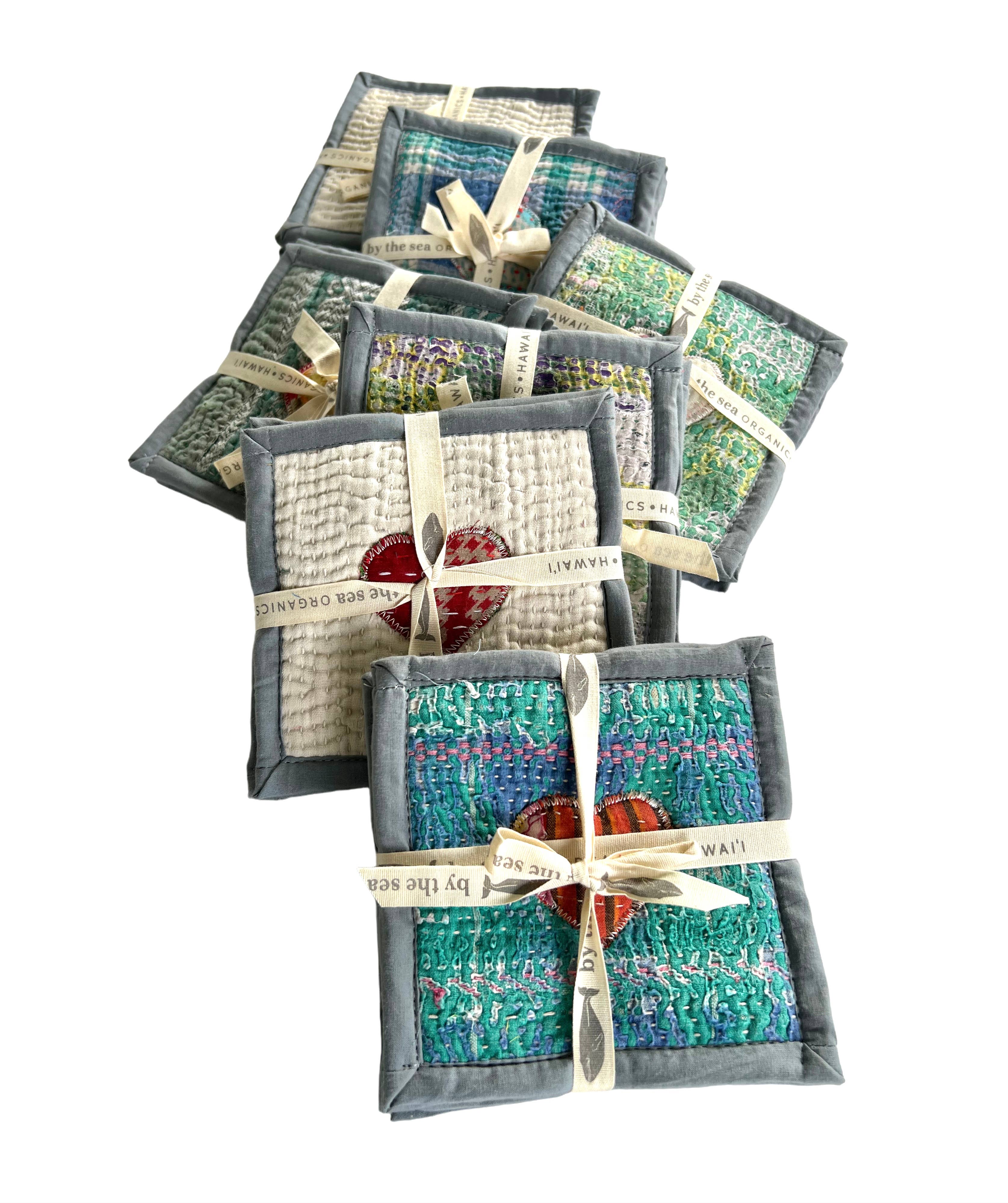 By The Sea Organics - Wholesale Coasters - Heart Coasters3