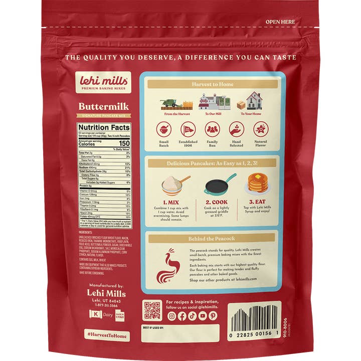 Lehi Mills - Wholesale Pancake Mix - Buttermilk Pancake Mix3
