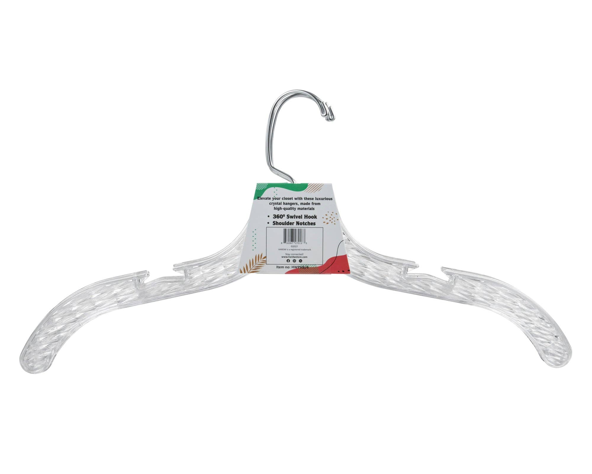 DEILSY - Wholesale Clothes Hangers - Crystal Clear Plastic Hangers (4 Pcs Per Paper Sleeve)2