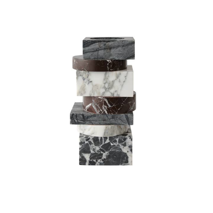 Greg Natale - Wholesale Vase - Pila Vase Jurassic, Merlot, Arabescato and Antico