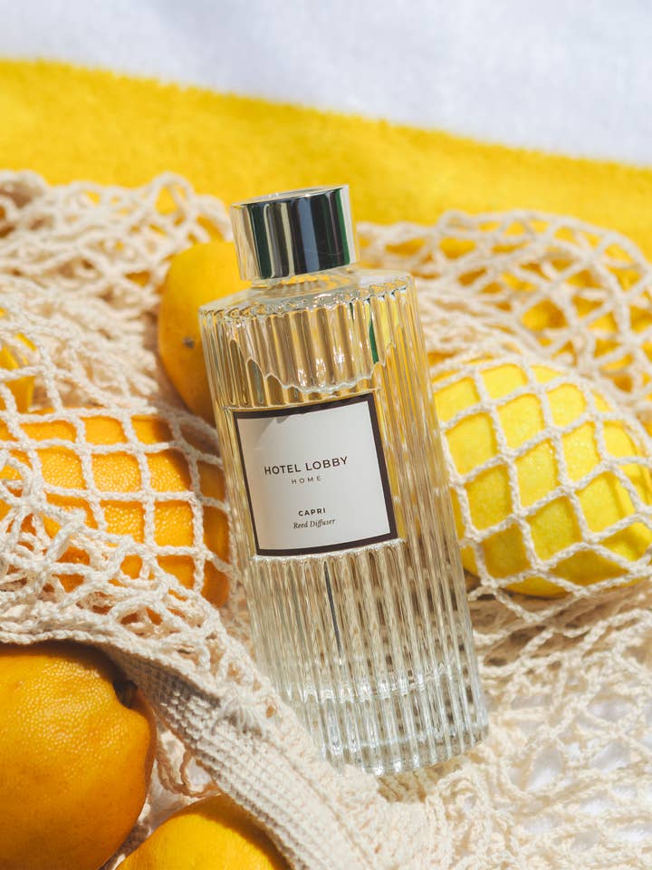 Capri - Luxury Lemon Reed Diffuser - Home Decor & Gifts for wholesale by Hotel Lobby Candle