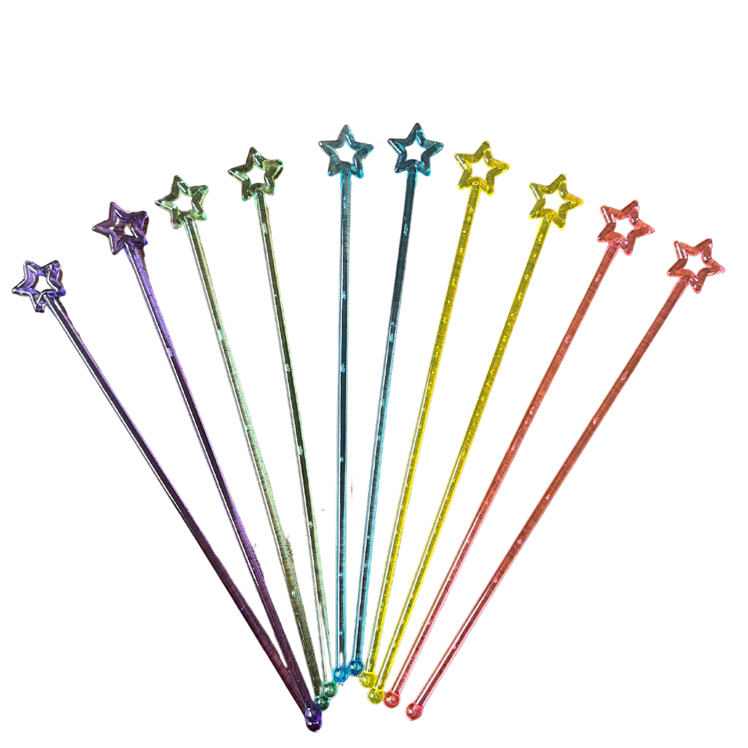 Sugar Mama Shimmer - Wholesale Drink Stirrer - Star Stir Sticks0