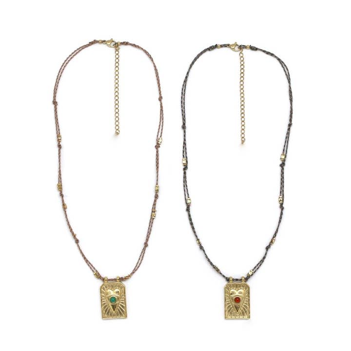 Delicate Gold Heart Charm Necklace - N2-2577 for wholesale by LIZOU