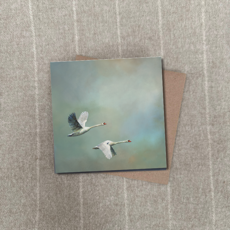 Portrait of Clouds - Wholesale Everyday Greeting Card - Swan Greetings Card - Luxury Textured Cardstock3