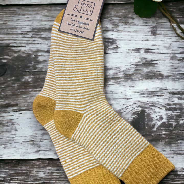Cosy Stripe Socks SL14 for wholesale by Jess & Lou