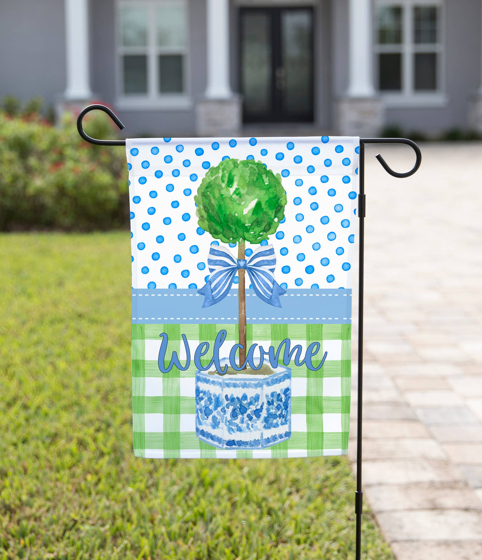 The Navy Knot - Wholesale Flag - Garden Flag - Welcome Topiary