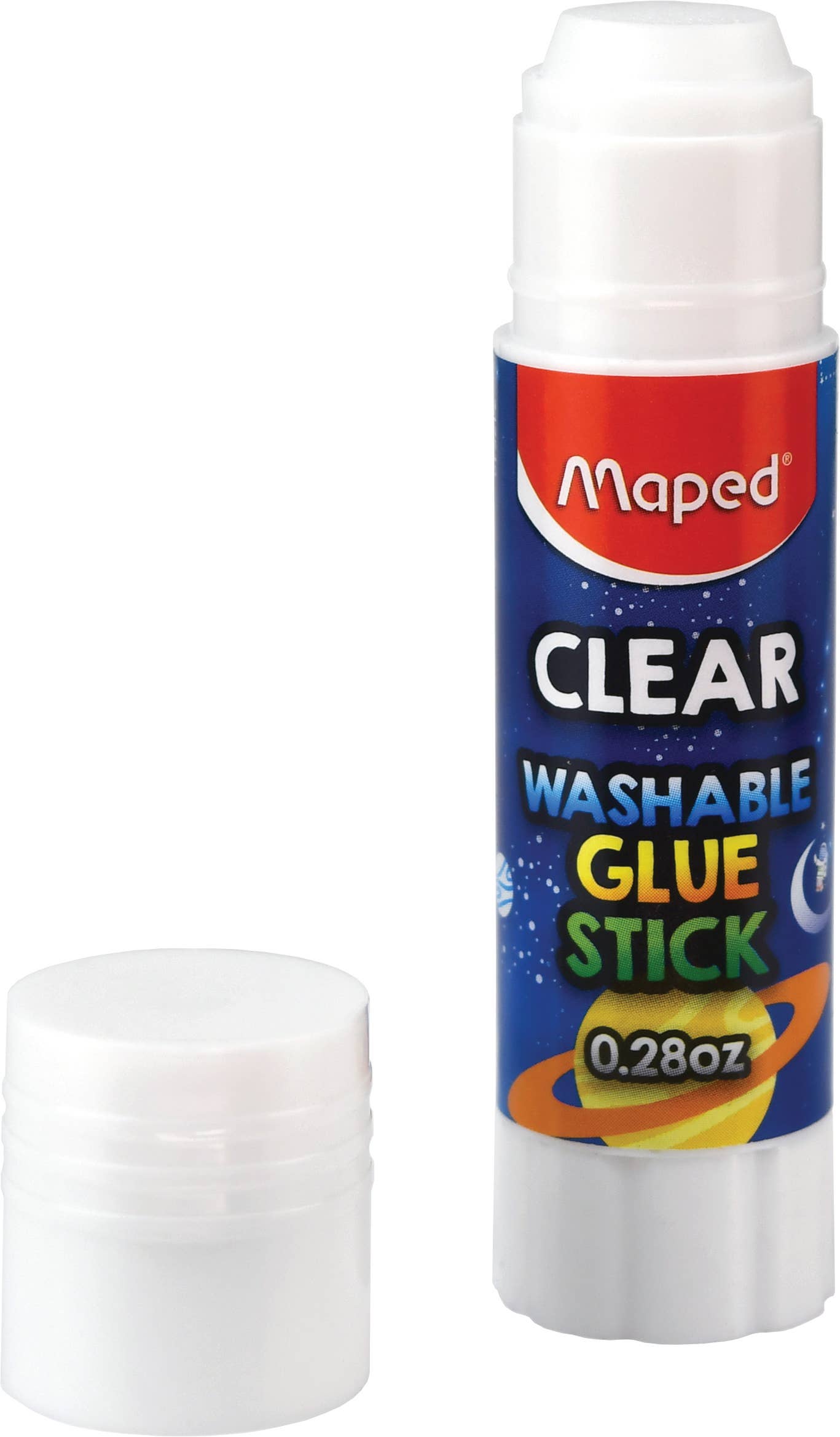 Maped Helix USA - Wholesale Glue - Essentials Clear Washable Glue Stick Display x24 - 0.28oz3
