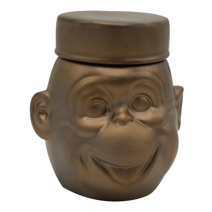 ScentChips – Engroshandel Vokssmelter – ScentChips Burner Happy Monkey i mat guld, 14x13x11 cm