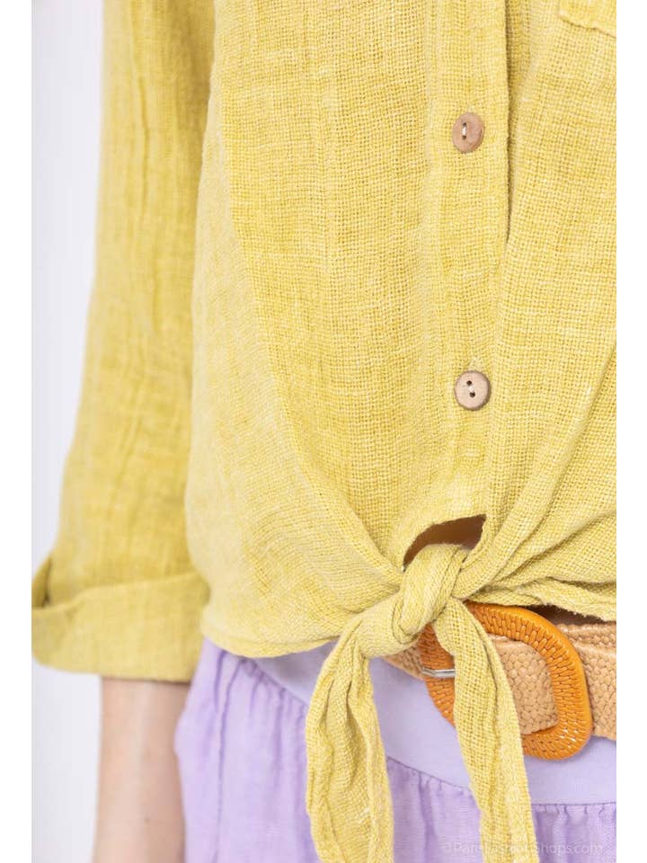 LINEN & COTTON HOUSE - Wholesale Blouse - Women's - LINEN VEST 3025 MY VEST