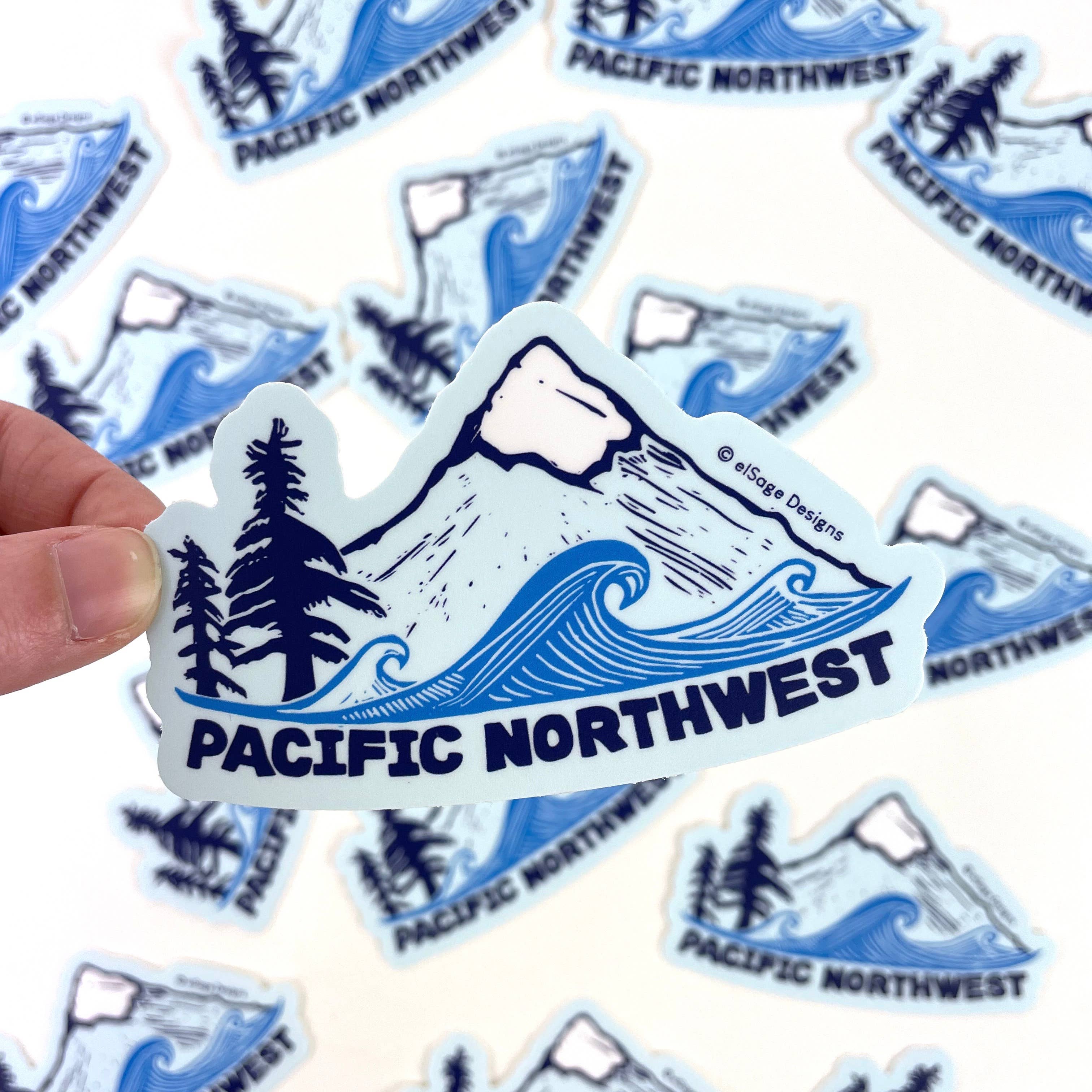 elSage Designs - Wholesale Sticker - Original Pacific Northwest Sticker1