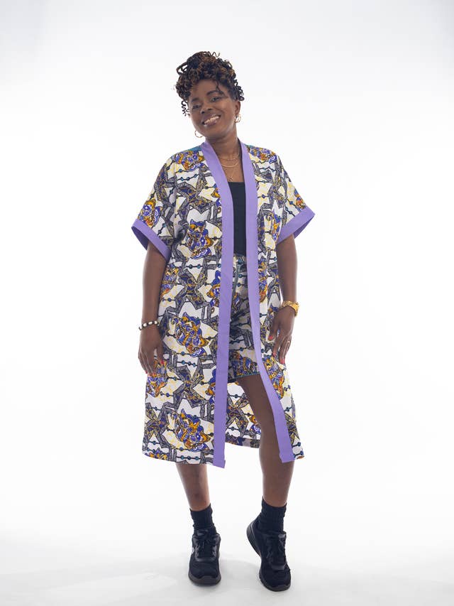 African Ankara Kimono Top for wholesale by ABVee Fashion