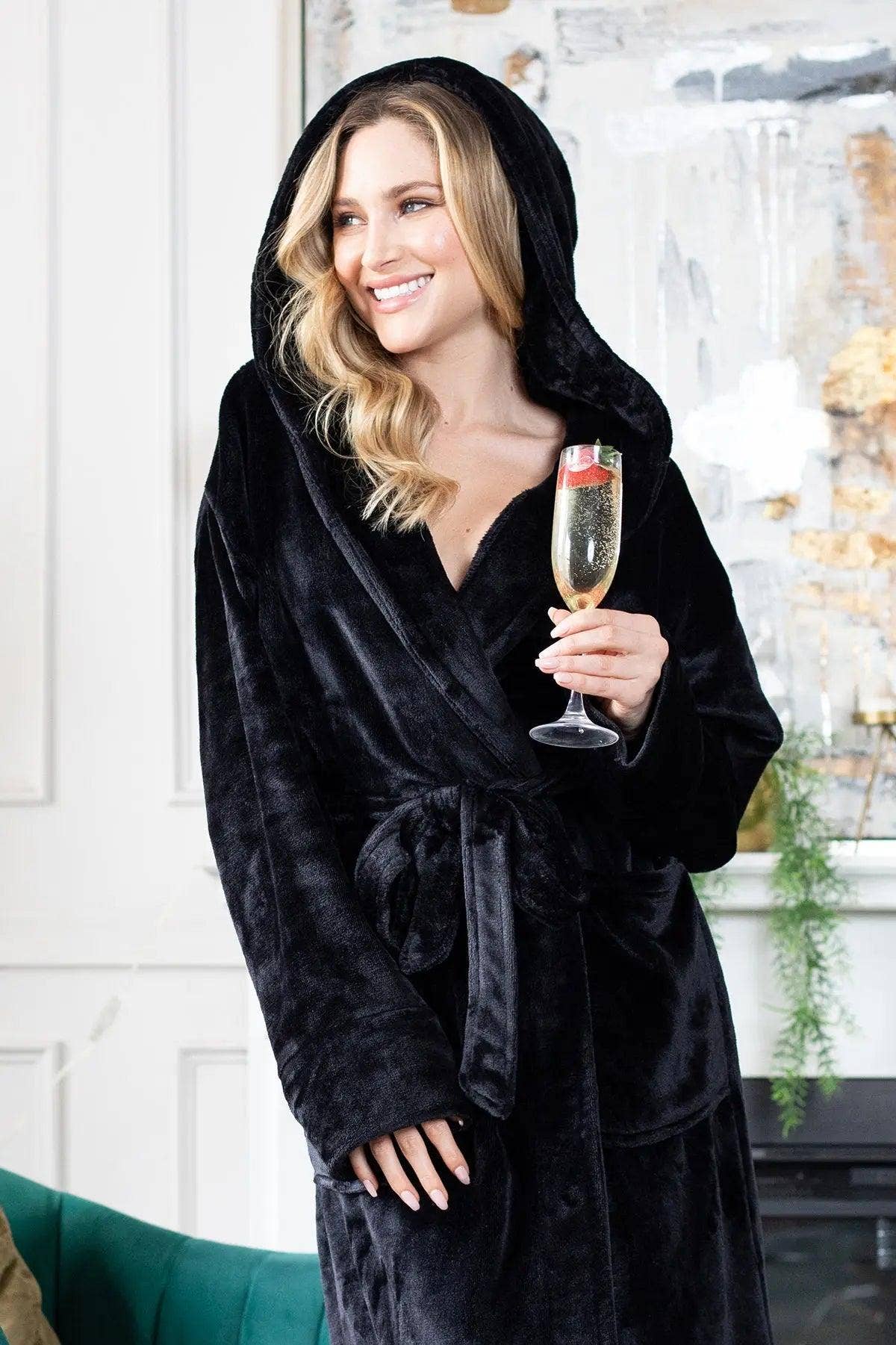 Lotus Linen - Wholesale Robe - Women's - Women’s Plush Hooded Robe - Spa-Worthy Comfort at Home33