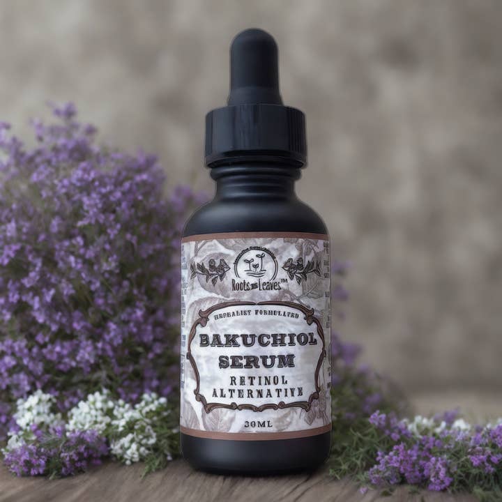 Roots And Leaves - Wholesale Facial Serum/Concentrate - Bakuchiol Serum - All Natural Retinol Alternative