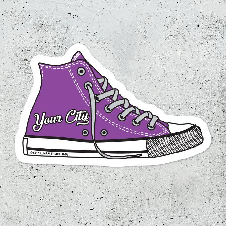 Skylark Printing - Wholesale Sticker - Custom Vintage High Top Shoe Souvenir Sticker11