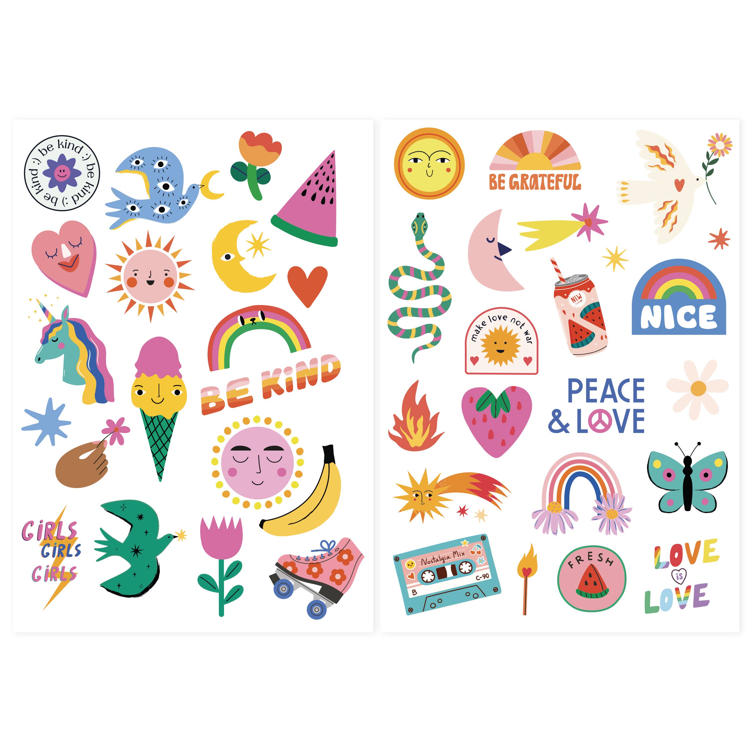 La Petite Épicerie - Wholesale Temporary Tattoo - Kids - Tattoo Pouch - California Dream1