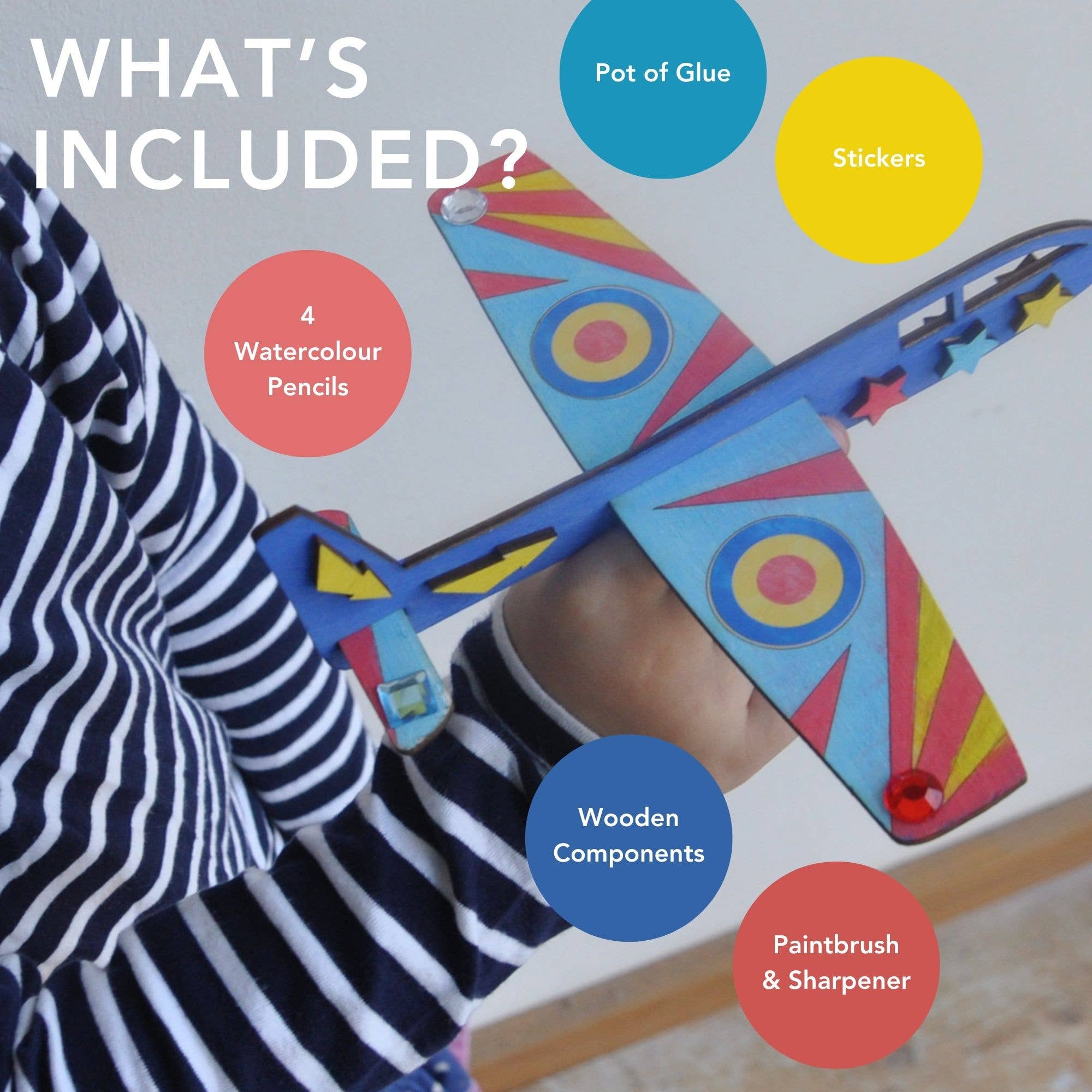 Cotton Twist (WE PREPAY ALL US DUTIES) - Wholesale DIY Craft Kit - Kids - Plane Craft Kit Activity Box6