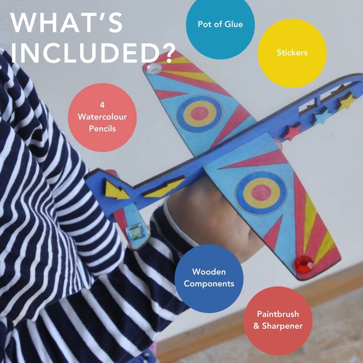 Cotton Twist (WE PREPAY ALL US DUTIES) - Wholesale DIY Craft Kit - Kids - Plane Craft Kit Activity Box6