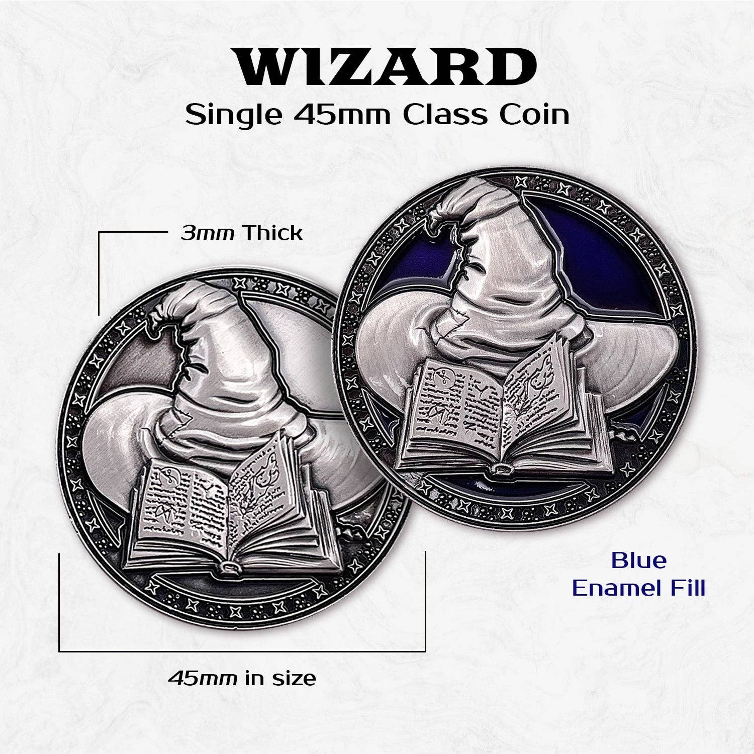 Norse Foundry - Wholesale Keepsake Coin/Token - Wizard - Single 45mm Class Coins0