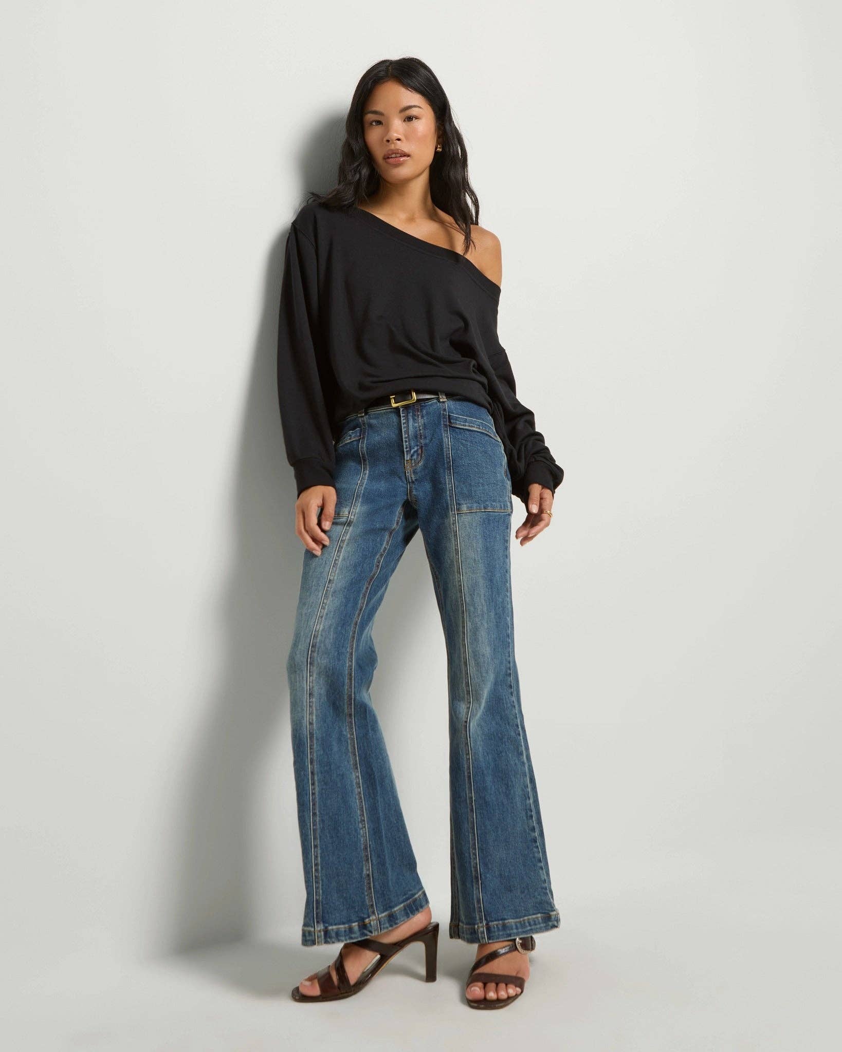 Seventy Eight and Sunny (SEAS) - Wholesale Sweatshirt - Women's - Brooksville One Shoulder Sweatshirt2