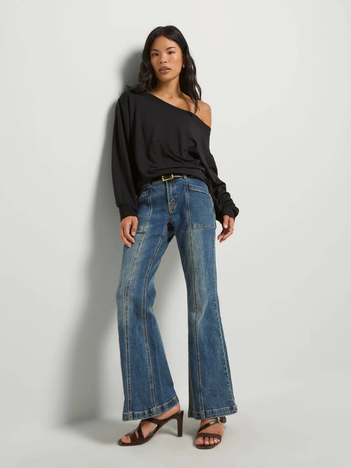 Seventy Eight and Sunny (SEAS) - Wholesale Sweatshirt - Women's - Brooksville One Shoulder Sweatshirt2