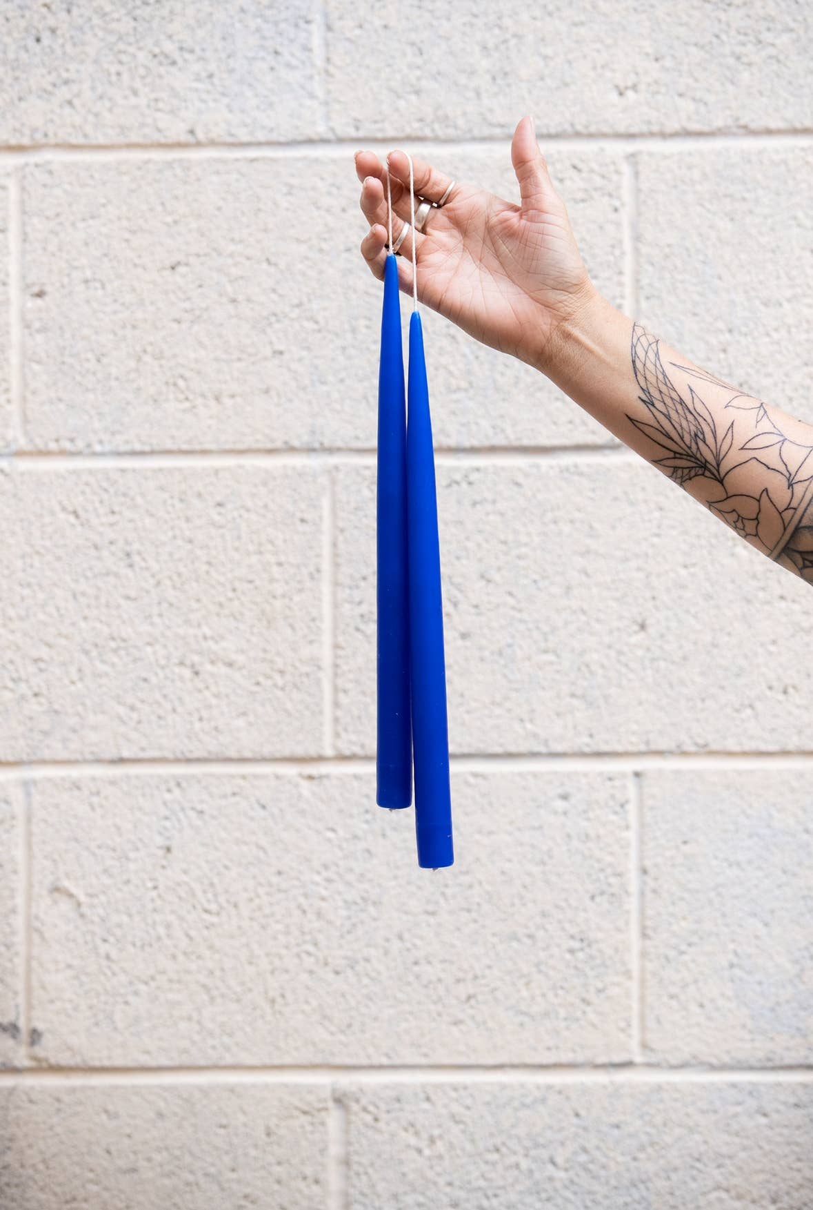 Dusk - Vente Bougies/bougeoirs coniques - Lot de bougies coniques faites à la main de 23 cm21