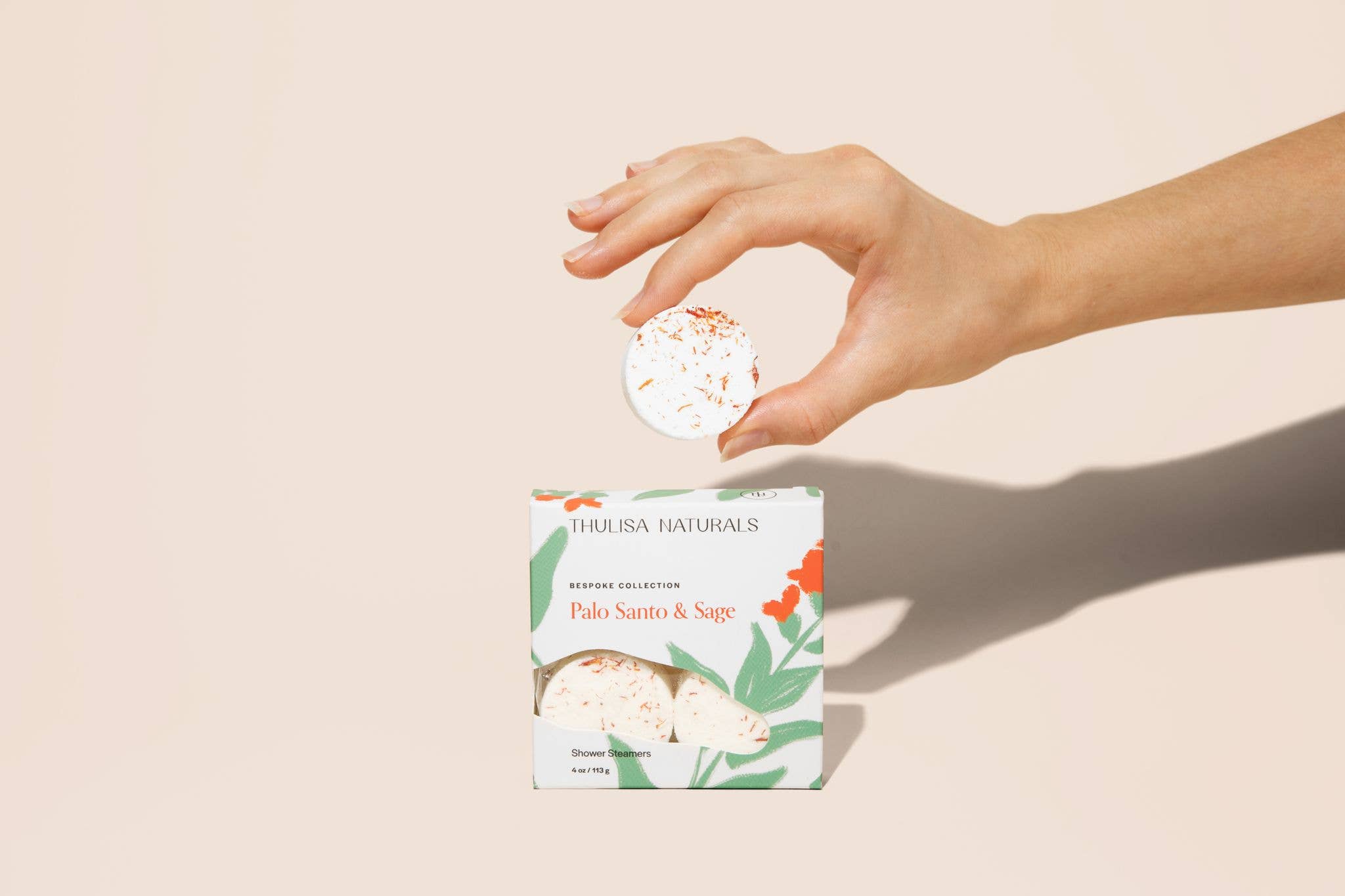 Thulisa Naturals | Bath + Body - Wholesale Shower Steamer/Bomb - Shower Steamers | Palo Santo + Sage | 4 pack gift set1