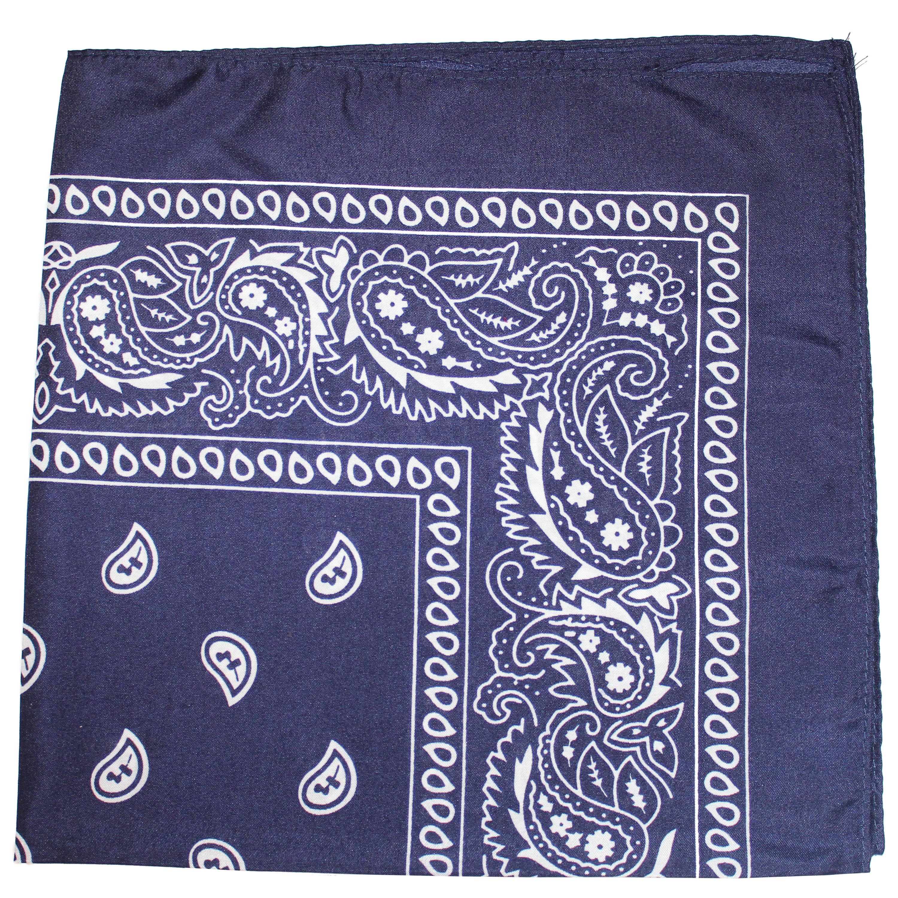 Bandanas Wholesale – wholesale Bandana – Unisex – Cotton XL Bandanas Paisley 27" x 27'  (Individually Packed)4