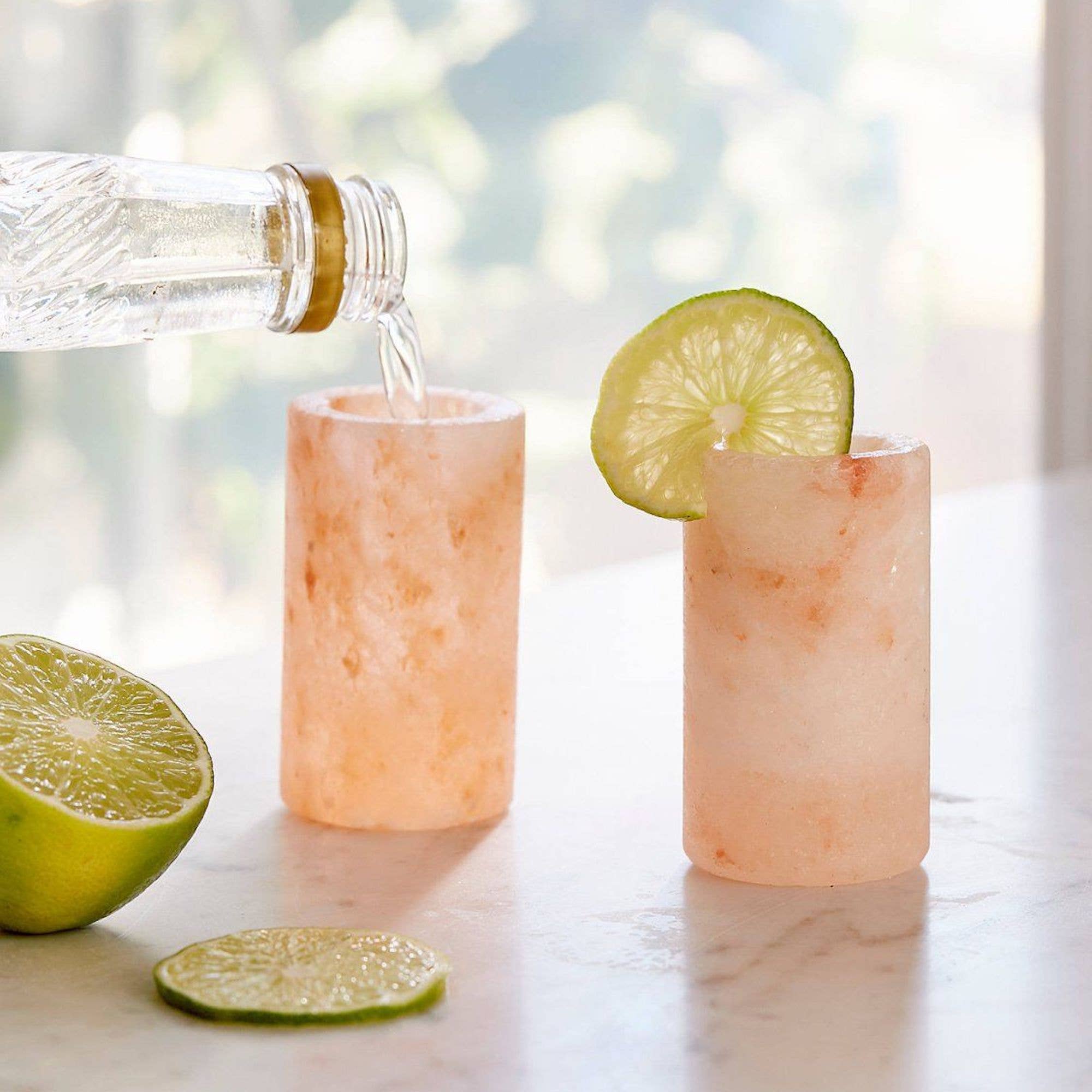 Fox Run Brands - Vente Verre à shooter - Fox Run Brands - Ensemble de 4 verres à shot en sel rose de l'Himalaya, 30 ml2