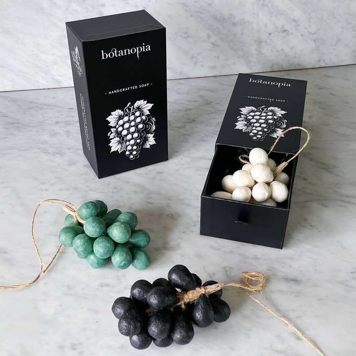 Botanopia - gifts , decor and cards for plant lovers - Wholesale Hand Soap/Wash - Handcrafted Grapes Soap - 100% Olive Oil