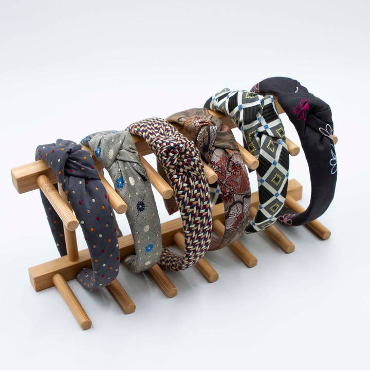 It's OOAK - Wholesale Fashion Headband - Women's - Tiara headband with button in neutral tones0