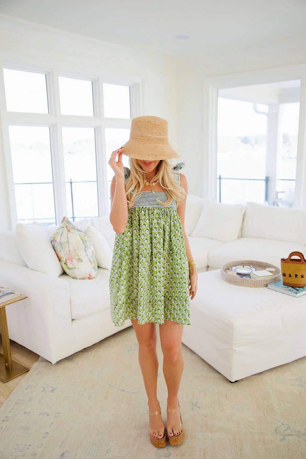 Rosa Clothing - Wholesale Dress - Women's - 2025 Odette floral sleeveless tie shoulder straps mini dress25