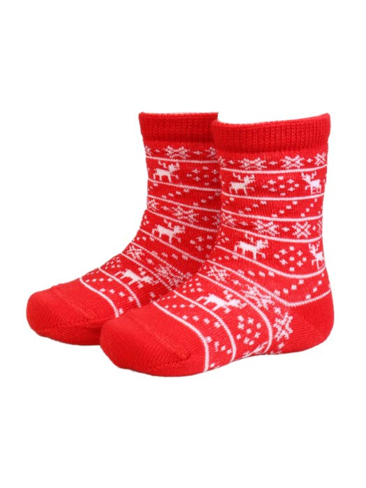 PÄRT rote Socken aus Merinowolle für Babys für den Großhandel von Sokisahtel I BestSockDrawer