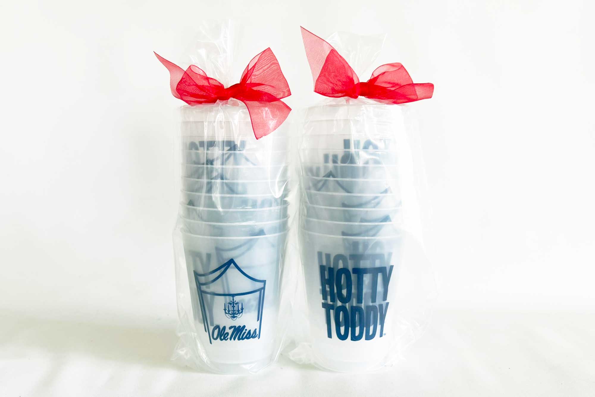 Two Funny Girls - Wholesale Disposable Cup - Shatterproof Cup 10 Pack - Mississippi/Ole Miss Hotty Toddy6