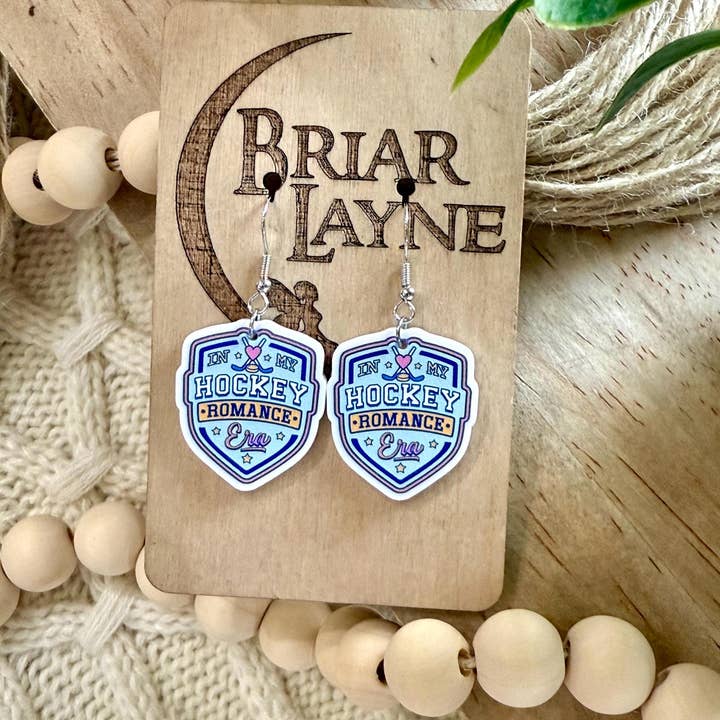 Briar layne - Wholesale Dangle Earrings - Hockey Romance Sports Book Lover Earrings