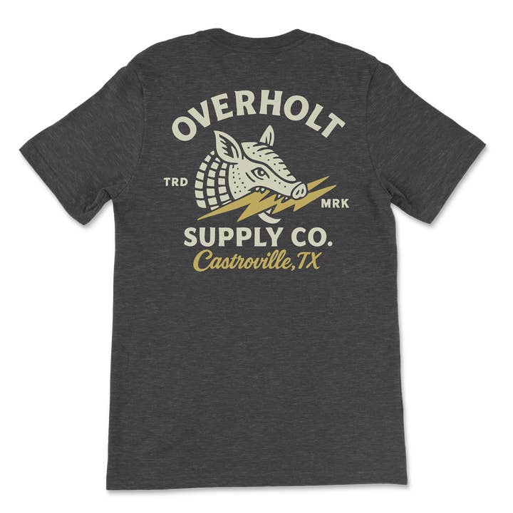 Overholt Supply Co. - Wholesale Screen Printed T-Shirt - Unisex - OSC-108 "Lightning Dillo" T-Shirt5