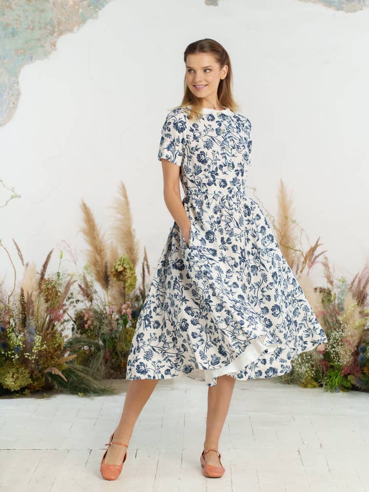 Son de Flor - Wholesale Dress - Women's - Classic Dress, Short Sleeve5