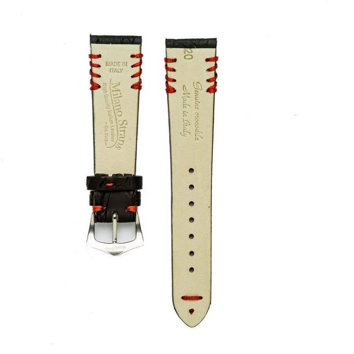 MilanoStraps - Wholesale Watch Band/Strap - Women's - Rubberized Crocodile Watch Strap with Tribal Stitches7